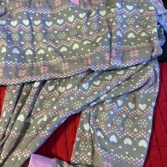 Serra womens Pajama Set in Gray and Pink - Picture 2 of 5